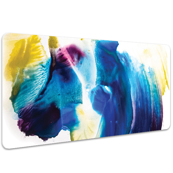 Full desk protector blue spots