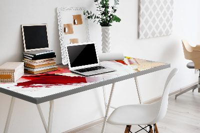 Large desk mat for children paint stains