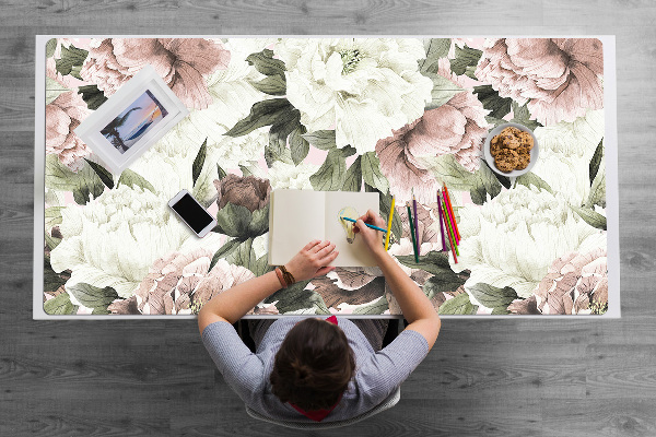 Desk mat Vintage bouquet of roses