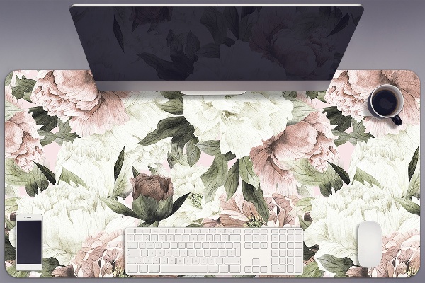Desk mat Vintage bouquet of roses