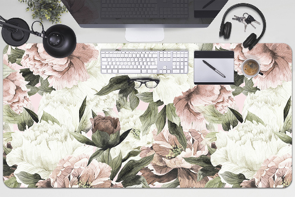 Desk mat Vintage bouquet of roses