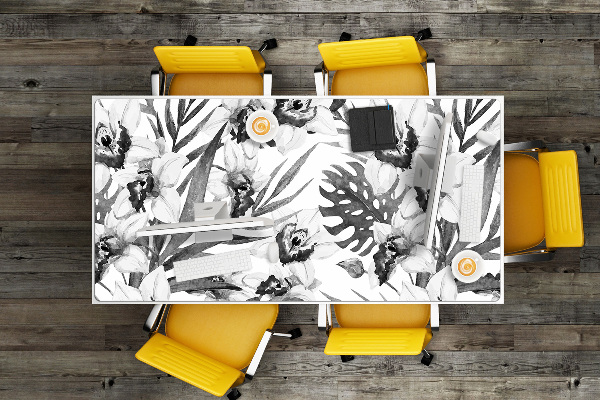 Desk pad Leaves and flowers