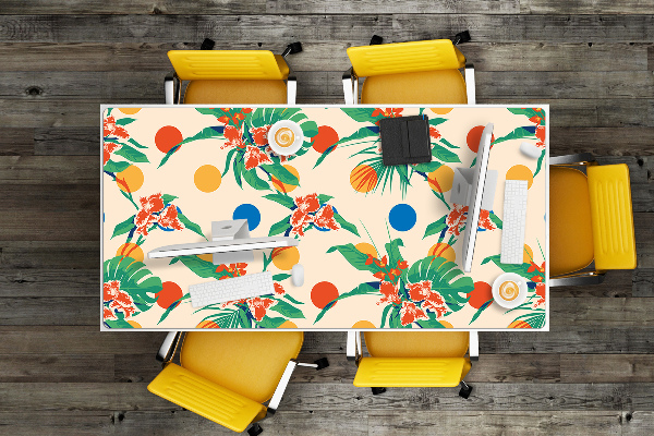 Large desk mat table protector Sunset