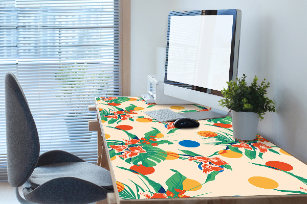 Large desk mat table protector Sunset