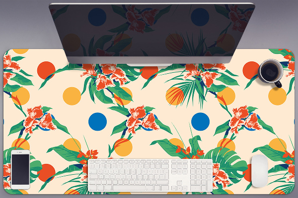Large desk mat table protector Sunset