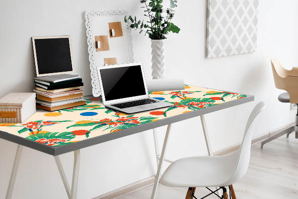 Large desk mat table protector Sunset