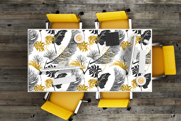 Full desk protector tropical Gold