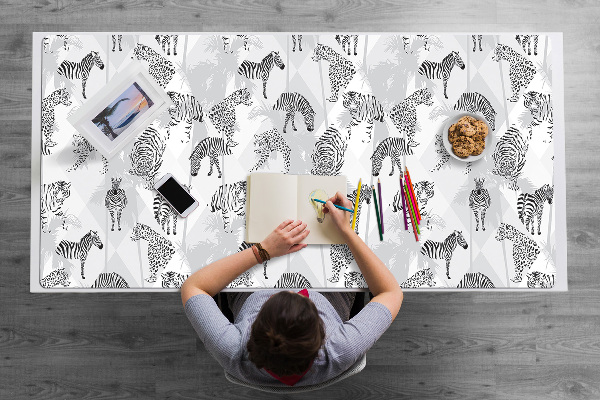 Desk pad Tigers and zebras