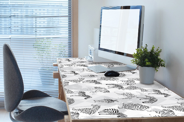 Desk pad Tigers and zebras