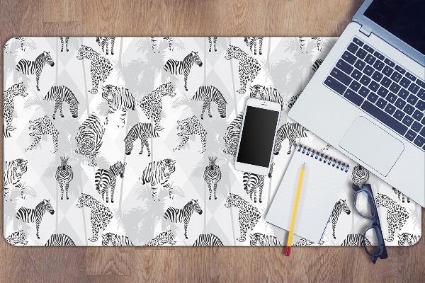 Desk pad Tigers and zebras