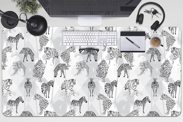 Desk pad Tigers and zebras