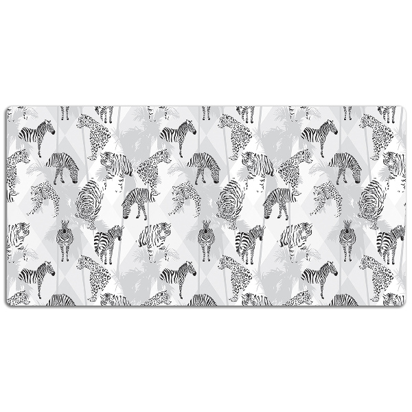 Desk pad Tigers and zebras