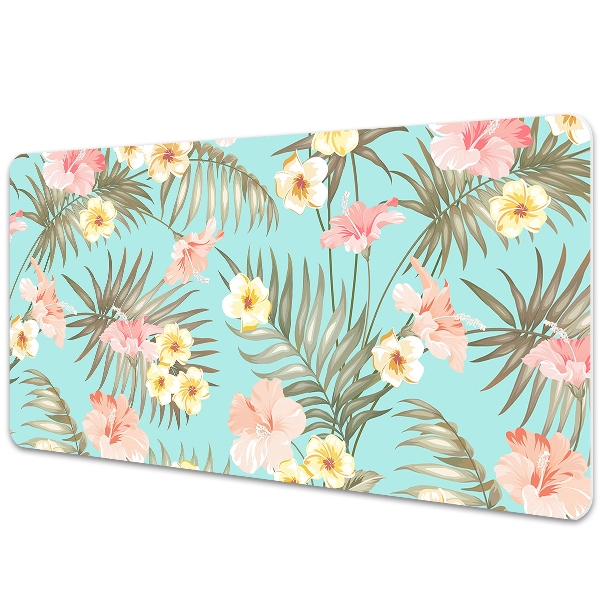 Full desk protector pastel flowers