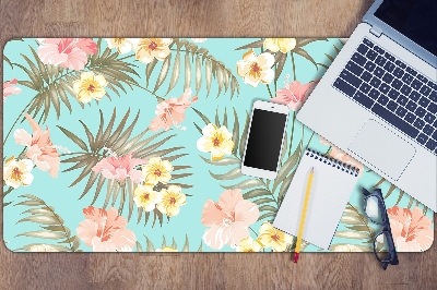 Full desk protector pastel flowers