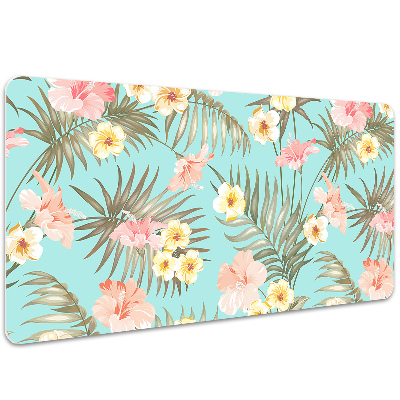 Full desk protector pastel flowers