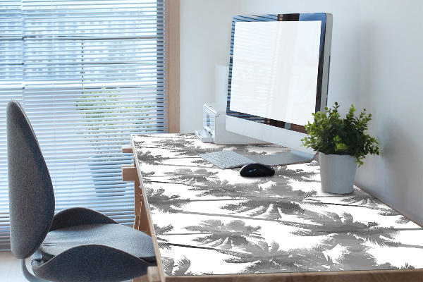 Large desk mat for children gray palm