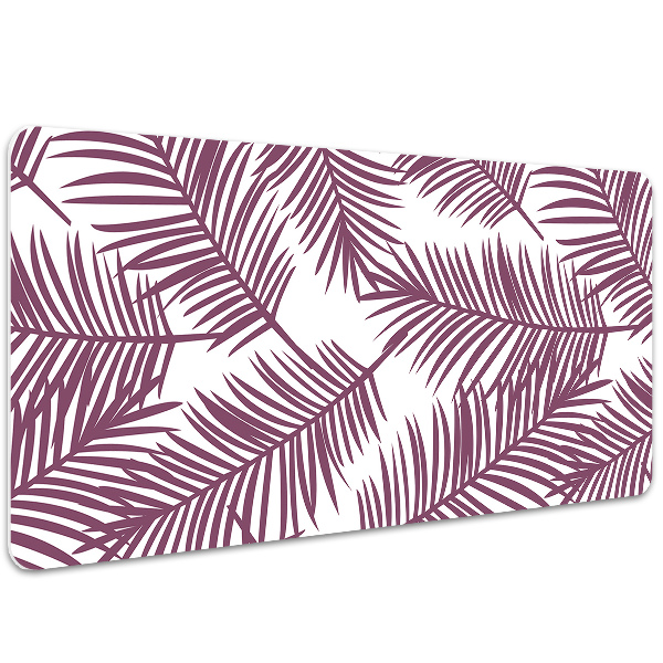 Full desk protector purple leaves