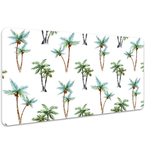 Large desk mat table protector palm mural