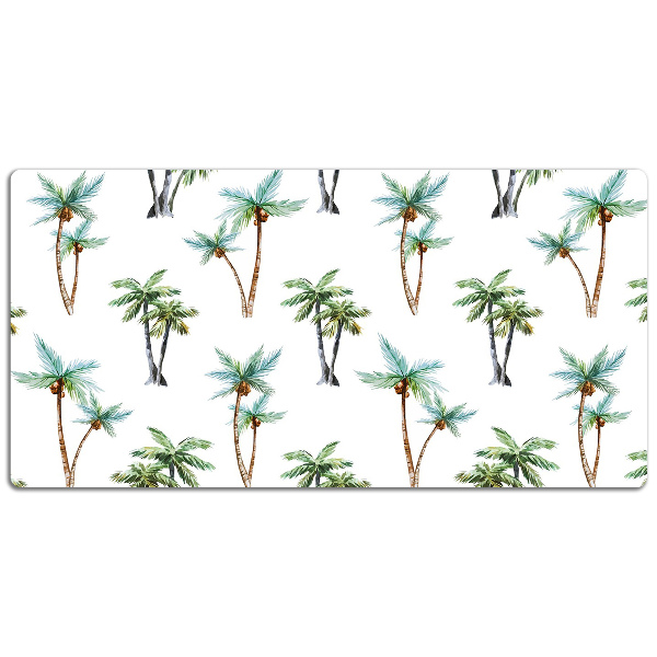 Large desk mat table protector palm mural