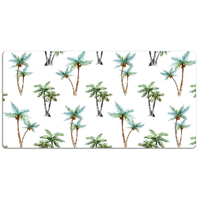 Large desk mat table protector palm mural