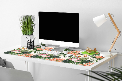 Large desk pad PVC protector flowers mural
