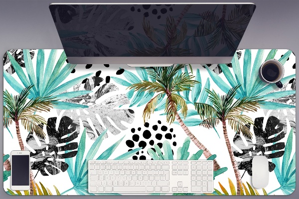 Full desk mat Palm trees and leaves