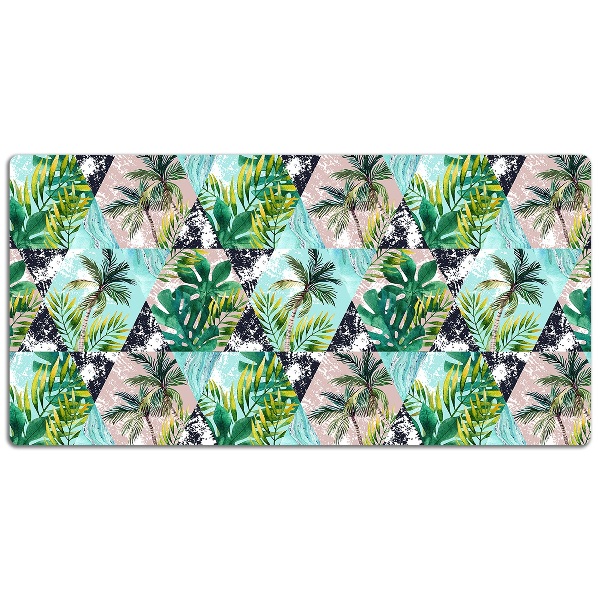 Large desk mat for children palm tree pattern