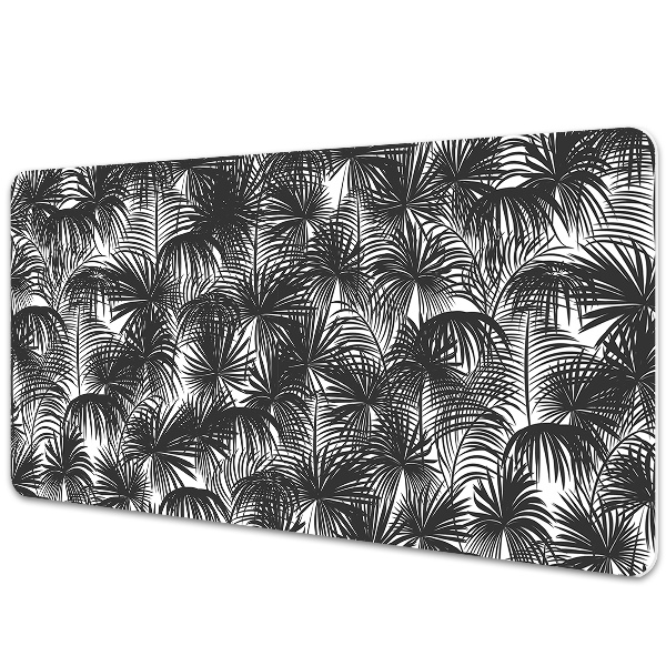 Large desk pad PVC protector black palm