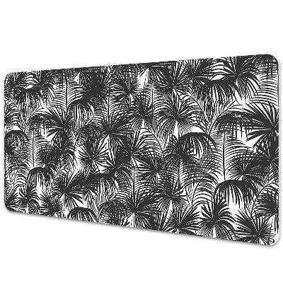 Large desk pad PVC protector black palm