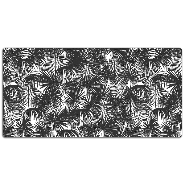 Large desk pad PVC protector black palm