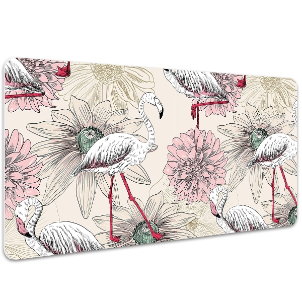 Full desk mat pink flamingo