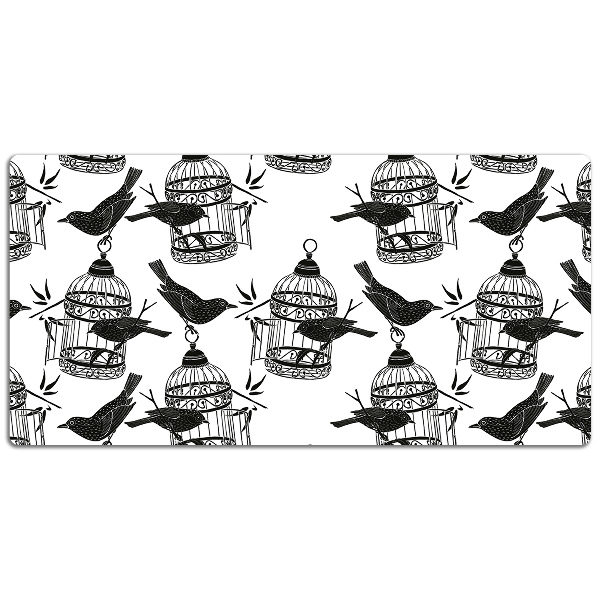 Large desk mat table protector bird cage