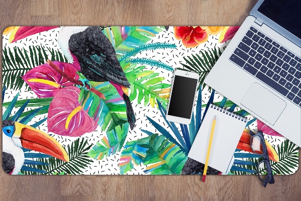 Large desk mat for children toucans