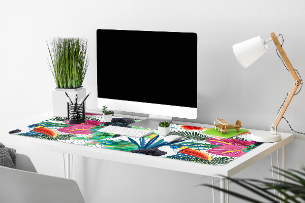 Large desk mat for children toucans