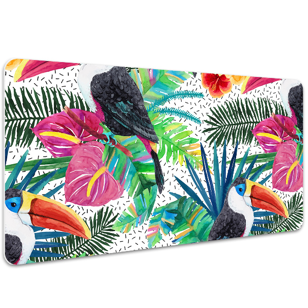 Large desk mat for children toucans
