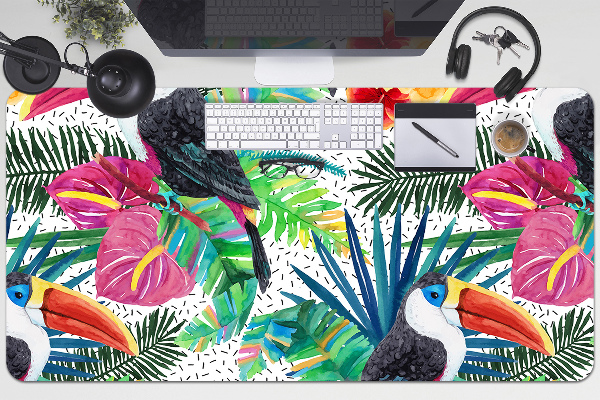 Large desk mat for children toucans