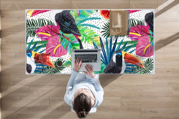 Large desk mat for children toucans