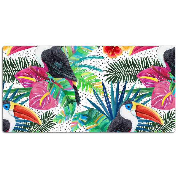 Large desk mat for children toucans