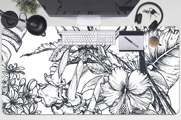 Full desk mat drawn birds