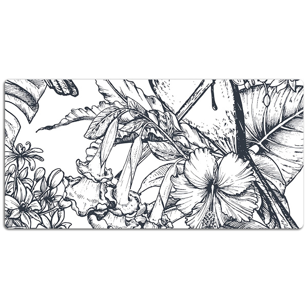 Full desk mat drawn birds