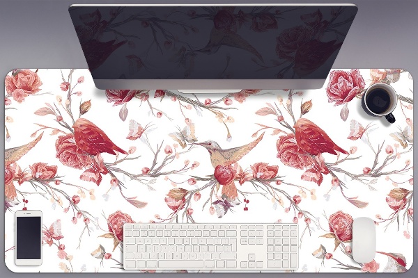 Full desk mat red birds