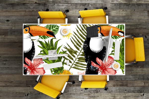 Full desk mat Toucan and Pineapple
