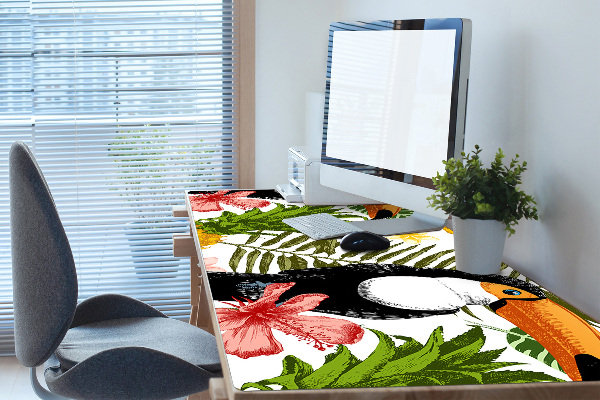 Full desk mat Toucan and Pineapple