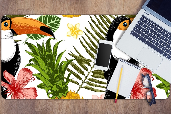 Full desk mat Toucan and Pineapple
