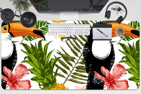 Full desk mat Toucan and Pineapple