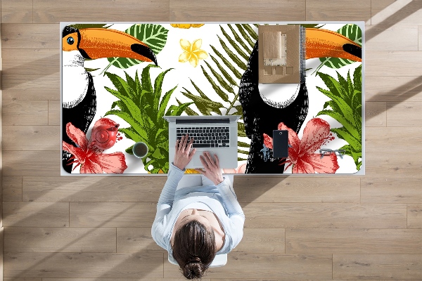 Full desk mat Toucan and Pineapple