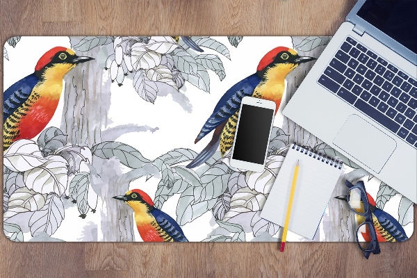 Full desk mat painted birds