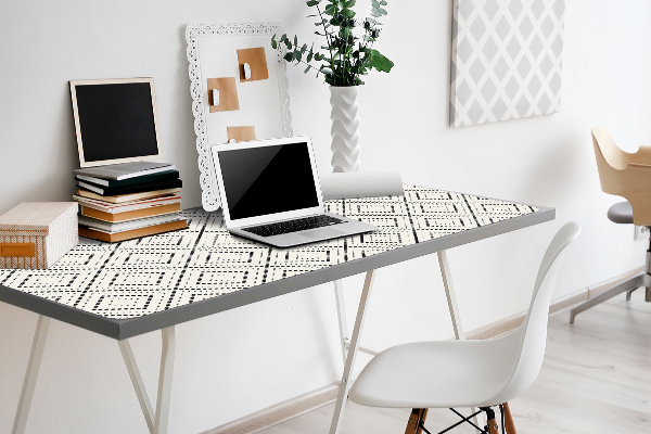 Full desk pad geometric pattern
