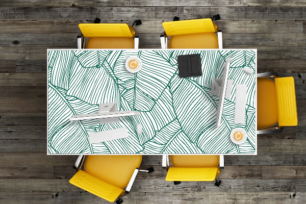 Large desk pad PVC protector Water leaves