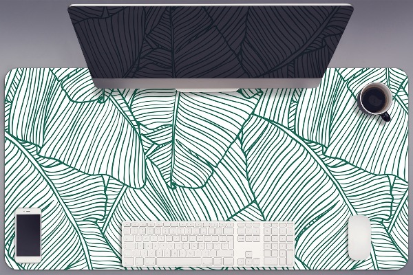 Large desk pad PVC protector Water leaves